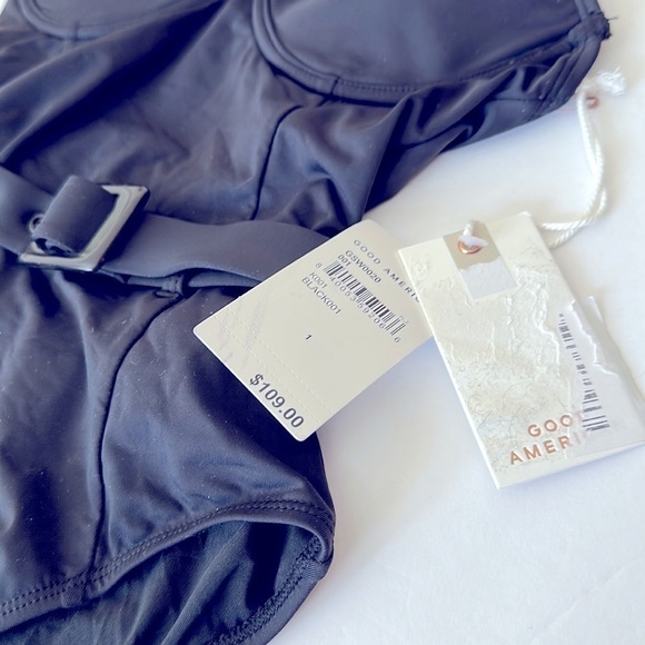 GOOD American Showoff One Piece Black Swimsuit Size (1) Small - Picture 6 of 11